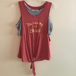 Pink Rose Size XL Dark Pink Tank.